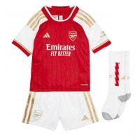 Arsenal Thomas Partey #5 Replika babykläder Hemmaställ Barn 2023-24 Kortärmad (+ korta byxor)